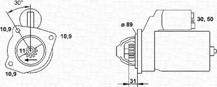 Magneti Marelli 943 25 224 901 0 - Starteris www.autospares.lv