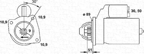 Magneti Marelli 943252244010 - Starteris www.autospares.lv