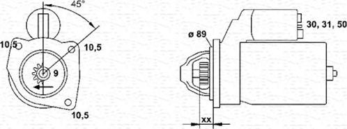 Magneti Marelli 943252208010 - Starter www.autospares.lv