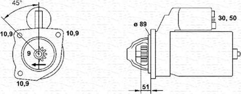 Magneti Marelli 943252207010 - Starteris autospares.lv