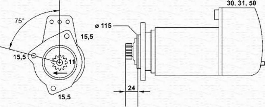 Magneti Marelli 943252221010 - Starteris www.autospares.lv