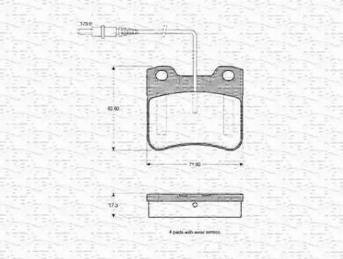 Magneti Marelli 430216170546 - Bremžu uzliku kompl., Disku bremzes www.autospares.lv