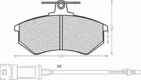 Magneti Marelli 430216170197 - Тормозные колодки, дисковые, комплект www.autospares.lv