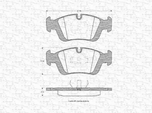 Magneti Marelli 430216170354 - Тормозные колодки, дисковые, комплект www.autospares.lv