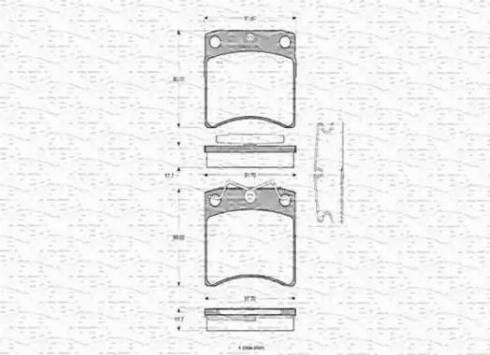 Magneti Marelli 363702160315 - Bremžu uzliku kompl., Disku bremzes www.autospares.lv