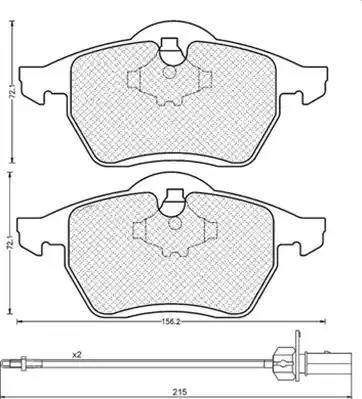 Magneti Marelli 430216170313 - Bremžu uzliku kompl., Disku bremzes www.autospares.lv