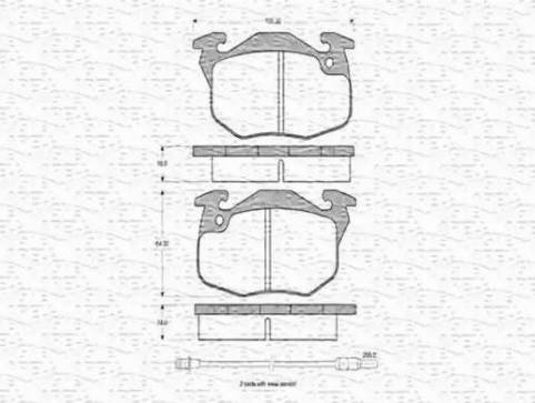 Magneti Marelli 430216170214 - Brake Pad Set, disc brake www.autospares.lv