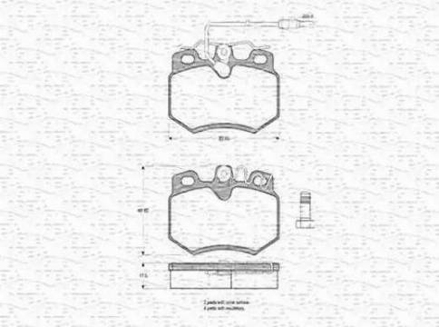 Magneti Marelli 430216170213 - Bremžu uzliku kompl., Disku bremzes www.autospares.lv