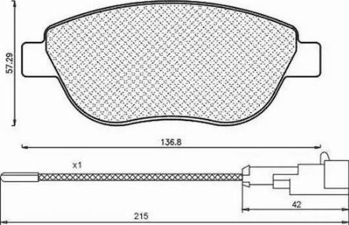 Magneti Marelli 430216171161 - Bremžu uzliku kompl., Disku bremzes www.autospares.lv