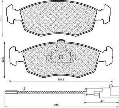 Magneti Marelli 430216171185 - Bremžu uzliku kompl., Disku bremzes www.autospares.lv