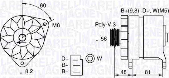 Magneti Marelli 054022598010 - Ģenerators autospares.lv