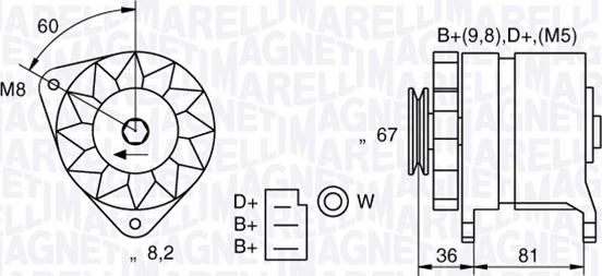 Magneti Marelli 054022384010 - Ģenerators www.autospares.lv