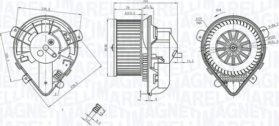 Magneti Marelli 069412403010 - Salona ventilators www.autospares.lv