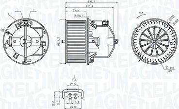 Magneti Marelli 069412360010 - Salona ventilators www.autospares.lv