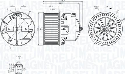 Magneti Marelli 069412371010 - Salona ventilators www.autospares.lv