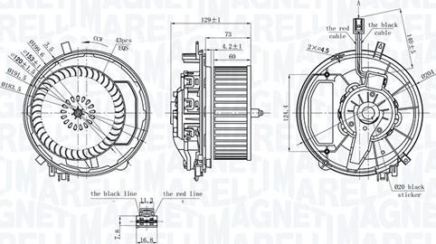 Magneti Marelli 069412245010 - Salona ventilators www.autospares.lv