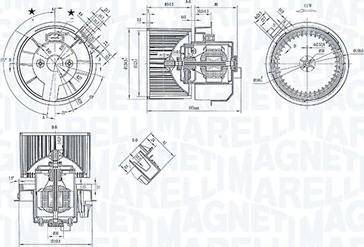 Magneti Marelli 069412247010 - Salona ventilators www.autospares.lv