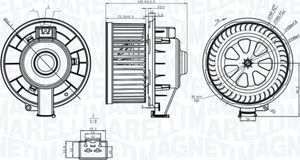 Magneti Marelli 069412253010 - Salona ventilators www.autospares.lv