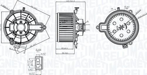 Magneti Marelli 069412733010 - Salona ventilators www.autospares.lv