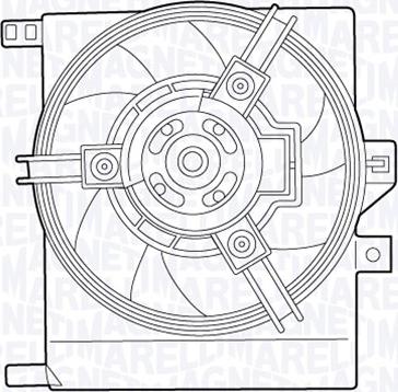 Magneti Marelli 069422550010 - Вентилятор, охлаждение двигателя www.autospares.lv