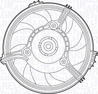 Magneti Marelli 069422551010 - Fan, radiator www.autospares.lv