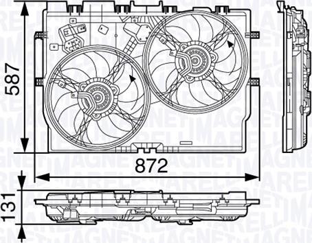 Magneti Marelli 069422584010 - Ventilators, Motora dzesēšanas sistēma www.autospares.lv