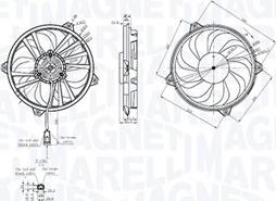 Magneti Marelli 069422855010 - Ventilators, Motora dzesēšanas sistēma www.autospares.lv