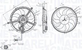 Magneti Marelli 069422850010 - Ventilators, Motora dzesēšanas sistēma www.autospares.lv