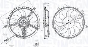 Magneti Marelli 069422851010 - Ventilators, Motora dzesēšanas sistēma www.autospares.lv