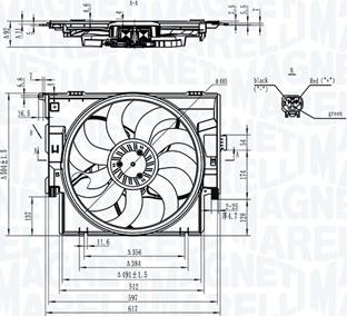 Magneti Marelli 069422829010 - Ventilators, Motora dzesēšanas sistēma www.autospares.lv