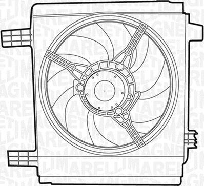 Magneti Marelli 069422364010 - Вентилятор, охлаждение двигателя www.autospares.lv