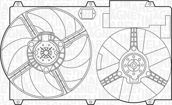 Magneti Marelli 069422302010 - Fan, radiator www.autospares.lv