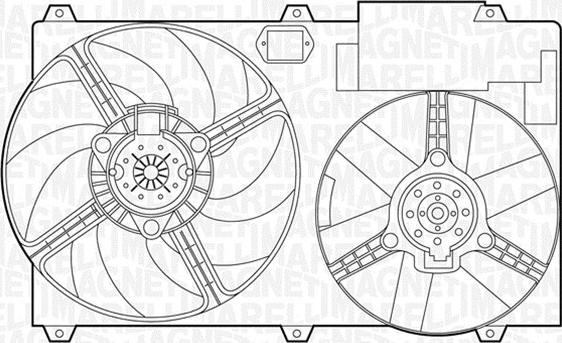 Magneti Marelli 069422389010 - Ventilators, Motora dzesēšanas sistēma www.autospares.lv