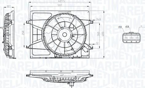 Magneti Marelli 069422796010 - Ventilators, Motora dzesēšanas sistēma www.autospares.lv