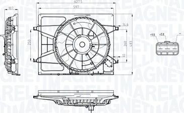 Magneti Marelli 069422793010 - Ventilators, Motora dzesēšanas sistēma www.autospares.lv