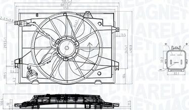 Magneti Marelli 069422784010 - Ventilators, Motora dzesēšanas sistēma www.autospares.lv