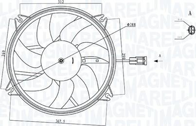 Magneti Marelli 069422720010 - Ventilators, Motora dzesēšanas sistēma www.autospares.lv