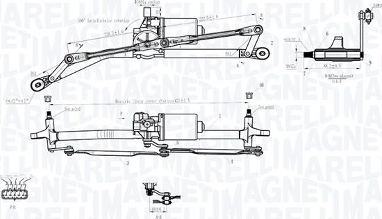 Magneti Marelli 064012001011 - Stiklu tīrīšanas sistēma www.autospares.lv