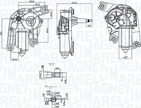 Magneti Marelli 064074000010 - Stikla tīrītāju motors www.autospares.lv