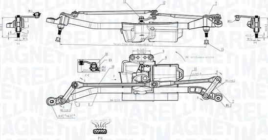 Magneti Marelli 064352403010 - Stiklu tīrīšanas sistēma www.autospares.lv