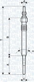 Magneti Marelli 060900800606 - Kvēlsvece www.autospares.lv