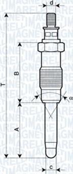 Magneti Marelli 060900320606 - Kvēlsvece autospares.lv