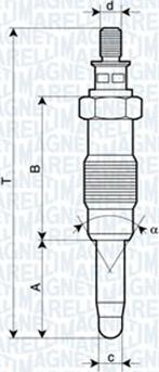 Magneti Marelli 060900290606 - Kvēlsvece www.autospares.lv