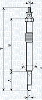 Magneti Marelli 060900220606 - Kvēlsvece www.autospares.lv