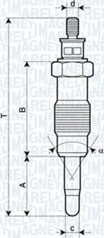 Magneti Marelli 060900700606 - Kvēlsvece autospares.lv