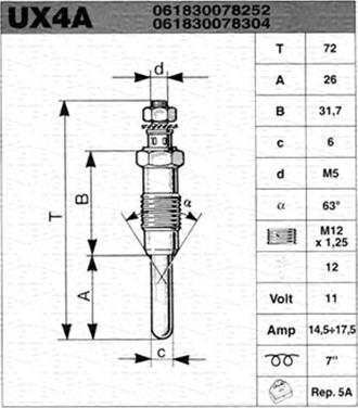 Magneti Marelli 061830078304 - Kvēlsvece autospares.lv