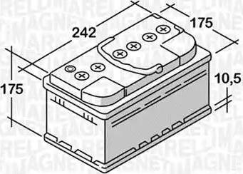 Magneti Marelli 068050051030 - Startera akumulatoru baterija autospares.lv