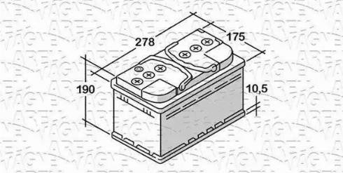 Magneti Marelli 068072072010 - Startera akumulatoru baterija www.autospares.lv