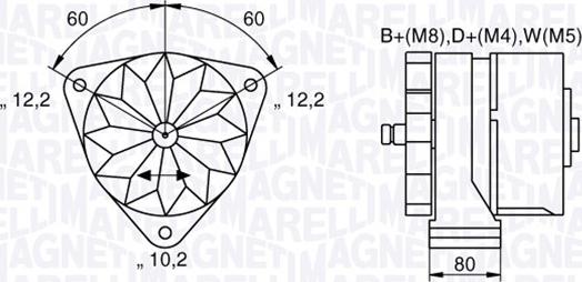 Magneti Marelli 063534699820 - Ģenerators autospares.lv