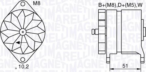 Magneti Marelli 063534882060 - Ģenerators autospares.lv